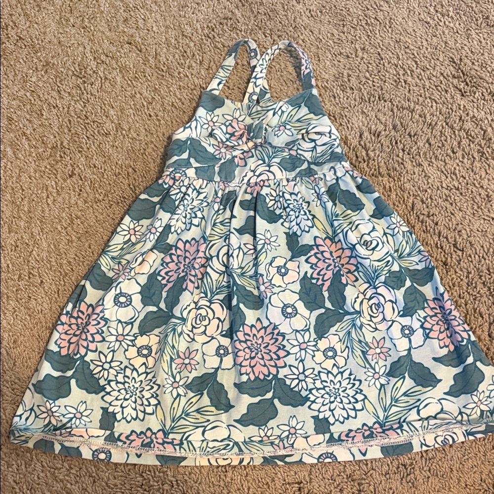 Tommy Bahama Floral Halter Dress in Teal & Pink